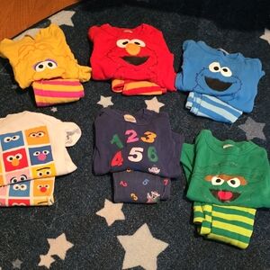 Hanna Andersson Sesame Street Pjs - Set Of 6
